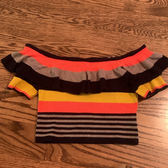 Urban outfitters off the shoulder crop top, medium - Picture 3 of 4